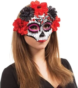 Day of the Dead Liebling Blumenmaske EM963 - Bild 1 von 3