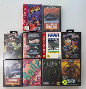 10 SEGA Genesis Boxed Games Lot - Altered Beast, Art of Fighting, Alien 3 - Picture 1 of 6