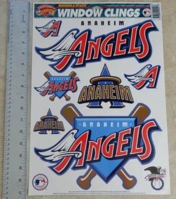 VTG (1997) New Color-Clings Window Clings "ANAHEIM ANGELS" #094 Baseball Offical - Image 1 of 3