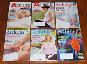 Lot of 6 ARTHRITIS SELF-MANAGEMENT Magazines 2014/2015 w/ Healthy Recipes Inside - Picture 1 of 13