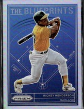 2023 Panini Prizm Rickey Henderson The Blueprints Insert #TB6 Oakland A’s HOF