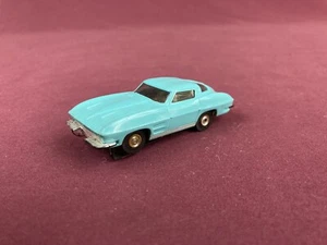Vintage Aurora T-Jet HO Scale Corvette Stingray Slot Car Turquoise - Picture 1 of 9