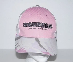 SCHEELS Hat Womens Pink Camouflage Baseball Cap Cotton Blend - Picture 1 of 7