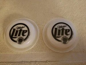Pair of Miller Lite Lightshape Stick On Buttons - Picture 1 of 3