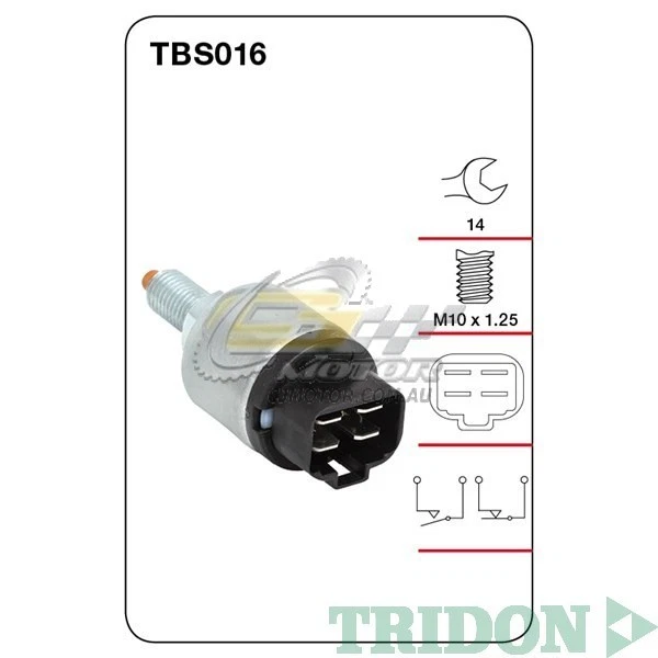 INTERRUPTOR LUZ DE FRENO TRIDON PARA MITSUBISHI MAGNA 04/91-03/94 2.6L(4G54) 8VTBS016 Foto 1 de 1