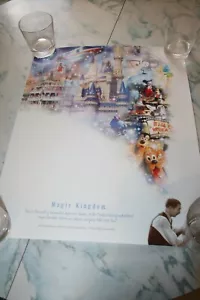 PÓSTER VINTAGE 17" X 22" 2001-2003 WALT DISNEY WORLD MAGIC KINGDOM - Imagen 1 de 1