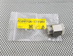 Ginder Hydraulic Threaded Adapter Coupler AD8MFFOR-12FFORX - Picture 1 of 5
