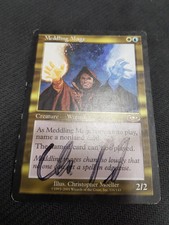 MTG Meddling Mage PL Planeshift Signed 2
