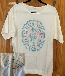 RETRO CAPTAIN JACK'S OYSTER BAR WALT DISNEY WORLD VILLAGE WOMEN'S MEDIUM SHIRT - Picture 1 of 5