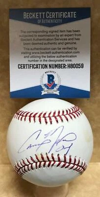 CAMERON MAYBIN NEW YORK YANKEES AUTO FIRMADO M.L. BÉISBOL BECKETT H80059 Foto 1 de 4