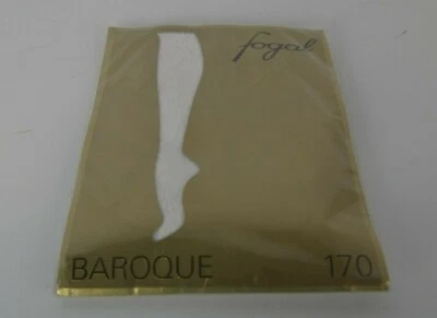New Fogal Women's Pantyhose Size Small Baroque 170 Blanc 200 White Textured - Image 1 of 4