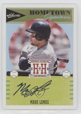 2013 Panini Hometown Heroes Hometown Signatures Mark Lemke #HSML Auto