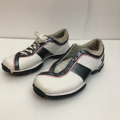 ZAPATOS DE GOLF NIKE PARA MUJER ROSA/BLANCO/AZUL MARINO TALLA 7,5 Necesita cordones Foto 1 de 4