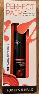 NEU = LIPS & NAILS Alessandro Perfect Pair 2 in 1 = Peach Lipstick + Nagelack - Bild 1 von 5