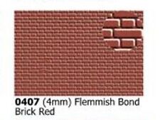 Slaters 0407 0.5mm x 300mm x 174mm Flemish Brick 4mm Plastikard Sheet - 1st Post