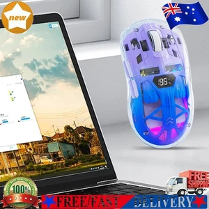Wireless Gaming Mouse 2.4GHz+BT5.0 Dual Mode 5 Level DPI for Laptop/Phone/PC/ - Zdjęcie 1 z 18