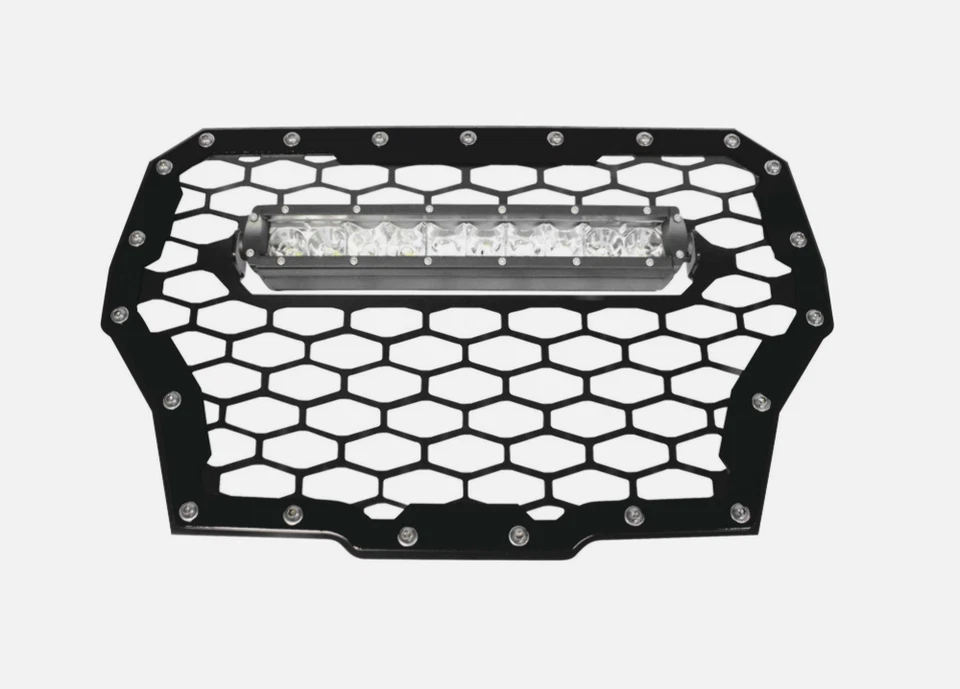 Parrilla delantera MODQUAD 17-22 Polaris RZR XP 1000 con barra de luz negra de 10" Foto 1 de 1