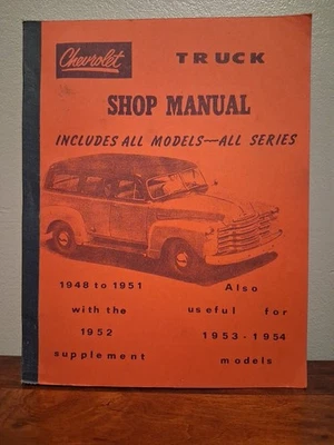 Chevrolet Truck Shop Manual Todos los Modelos 1948 - 1951 1953 - 1954 Buen Estado  Foto 1 de 4