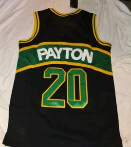 Medium Gary Payton Seattle Supersonics #20 Black NBA Jersey Brand New - Picture 1 of 2