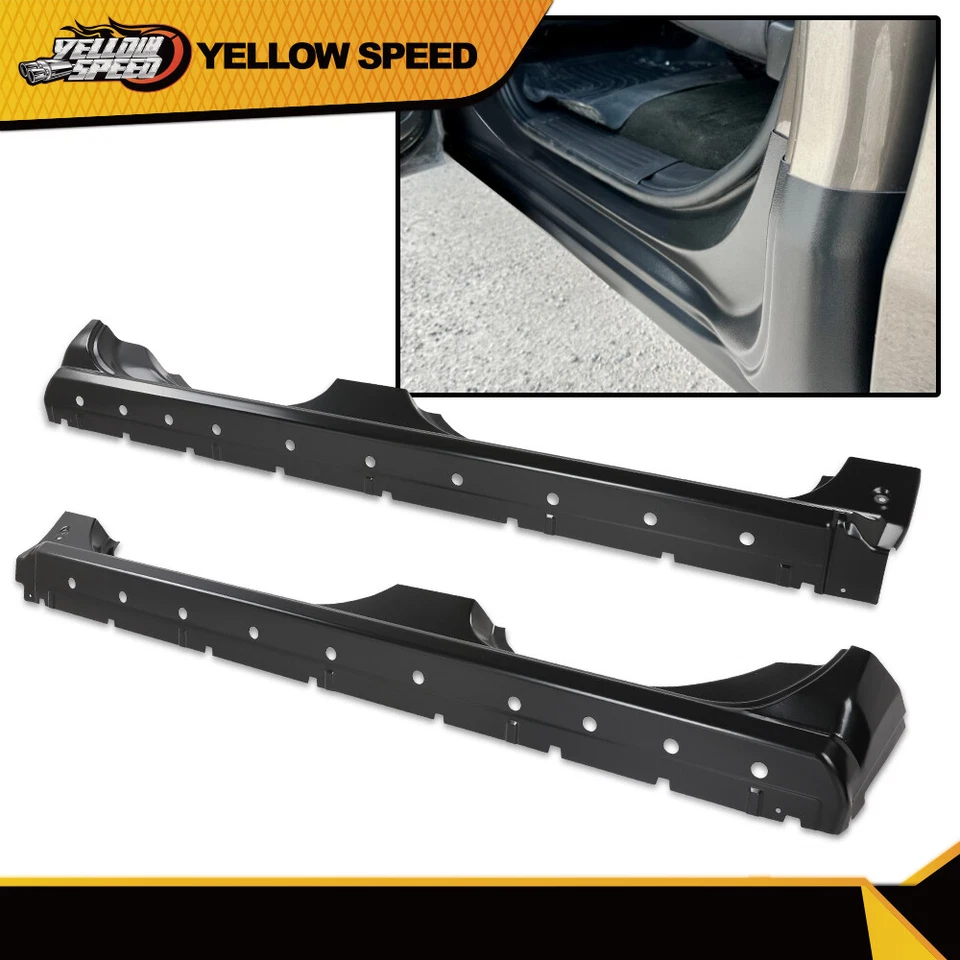 Rocker Panel Fit For 2014-2018 Chevy GMC Pickup Silverado Sierra Extended Cab  - Image 1 of 4