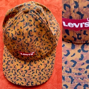 LEVI STRAUSS & CO Leopard Print Adjustable Baseball Cap NWOT - Picture 1 of 9