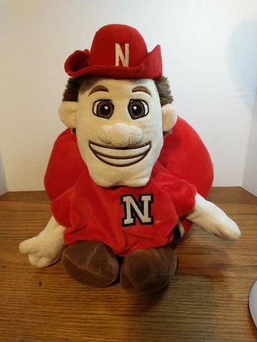 Nebraska Cornhuskers Reverse-A-Pal Plush Toy-NCAA Stuffed Mascot and Football Cover