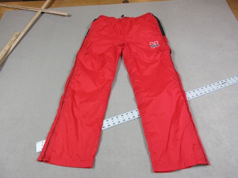 Nebraska Huskers Pants Mens Extra Large Red Windbreaker Joggers Track Lined TNT Cover