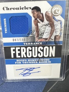 2017 Panini Chronicles Signature Swatches /199 Terrance Ferguson Rookie Auto RC
