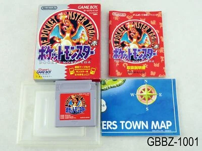 Complete Pokemon Red w/map Japan GB Game Boy Aka Japanese Import JP US Seller - Image 1 of 4