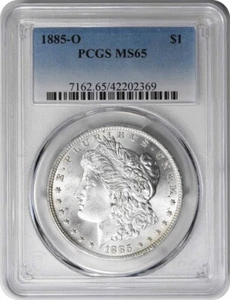 Dólar de plata Morgan 1885-O MS65 PCGS - Imagen 1 de 2