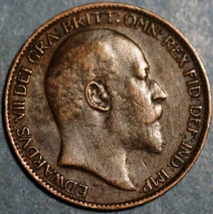 Great Britain Farthing 1908 Edward VII KM# 792 - Picture 1 of 2