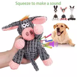 Dog Squeaky Toys Stuffing Plush Dog Chew Toys Interactive Dog Puppy Animal Toys - Picture 1 of 16