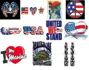 Patriotic USA POW Flag T Shirt Transfer Print to Apply with HEAT PRESS MACHINE - Picture 1 of 12