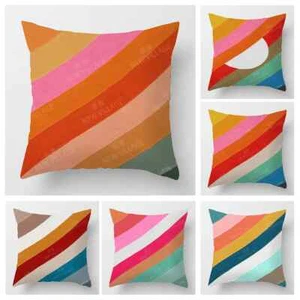 Modern Decorative Cushion for Home Living Retro Room Decor Throw Pillow Cover - Picture 1 of 13