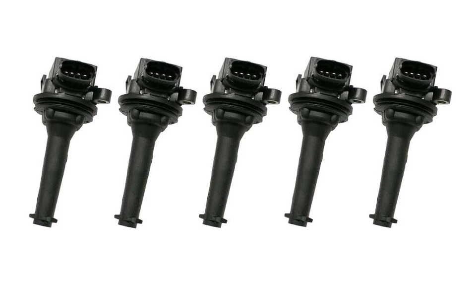 Set of 5 Ignition Coil With Spark Plug Connector BREMI / STI for Volvo Brand New - Image 1 of 1