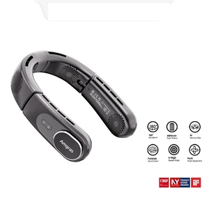 Amgras NeckFan Pro Folding Neck Fan Portable USB Rechargeable Battery - Picture 1 of 13