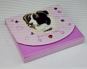 Border Collie 120 Page Memo Pad with Magnetic Closure - Bild 1 von 3
