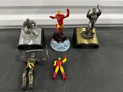 Figuras Marvel Peltre, Iron Man y Antorcha Humana Foto 1 de 4