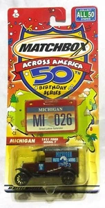 MK Matchbox - 2001 Across America - #26 - 1921 Ford Model T - Brown - Michigan - Picture 1 of 3