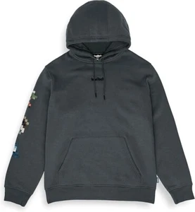 Twitch Hoodie Sweatshirt Emote Trio Pixel Dark Gray L Large - Picture 1 of 6