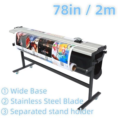 78" / 2m Manual Large Format Rotary Trimmer Paper Cutter Machine with Stand - Image 1 of 4