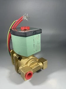 New Asco 8342G501 120V Ac Brass Solenoid Valve, 1/4 In Pipe Size - Picture 1 of 9