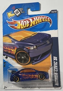 Honda Civic Si 2012 azul oscuro Hot Wheels, serie Heat Fleet 10/10, hw #160 - Imagen 1 de 2