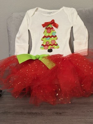 Niñas Recién Nacidas Navidad One Piece Foto 1 de 4