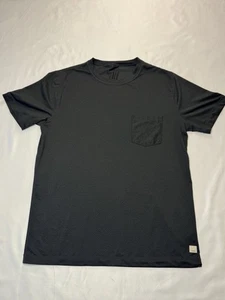 Camiseta Vuori Tradewind Performance Gris Jaspeado Bolsillo Camiseta Atlética Gimnasio Hombres M - Imagen 1 de 4