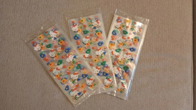 30 NUEVAS bolsas de fiesta de regalo de celofán para violonchelo Sanrio Hello Kitty de colección 1995 Foto 1 de 4