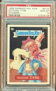 1988 GARBAGE PAIL KIDS SERIES 14 #577B STITCHIN TYNE PSA 10 GEM MINT - Picture 1 of 2