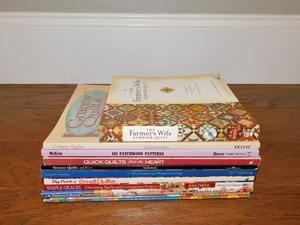 LOT of 11 Quilt Books Granny Vintage Patchwork Sampler Mennonite +++ EXC! - Foto 1 di 7