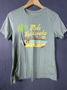 Kona Brewing Company T-Shirt Women’s Small T-Shirt Mele Kalikmaka Olive Green - Picture 1 of 7