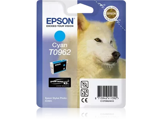 Epson T0962 cartouche d'encre Cyan authentique (TVA incluse) - Photo 1/1